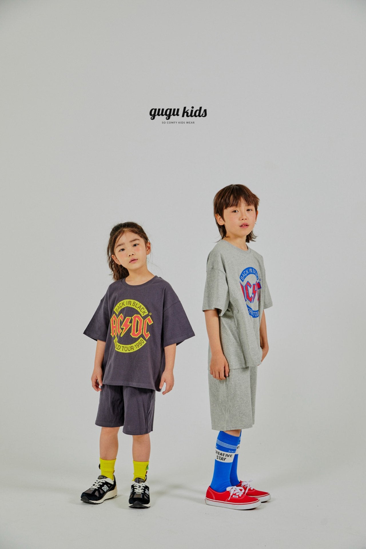 [Gugu Kids] ACDC Top Bottom Set