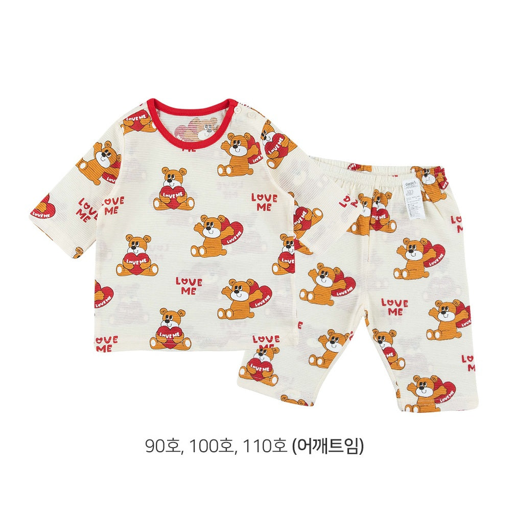 Love Me Bear Jacquard 3/4 Home Wear Set