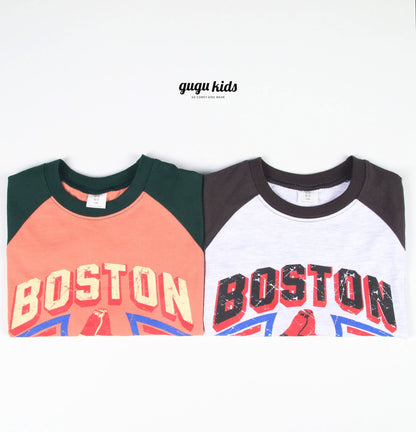 [Gugu Kids] Boston Top Bottom Set