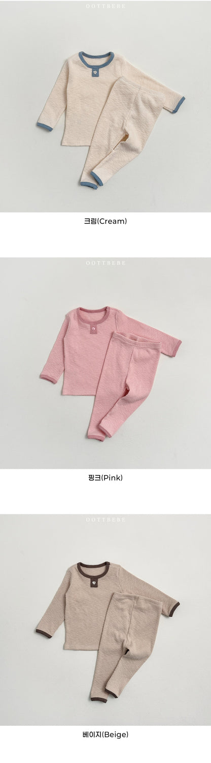 Peach Love Home Wear Set [Pink/XS(1-2yr)]