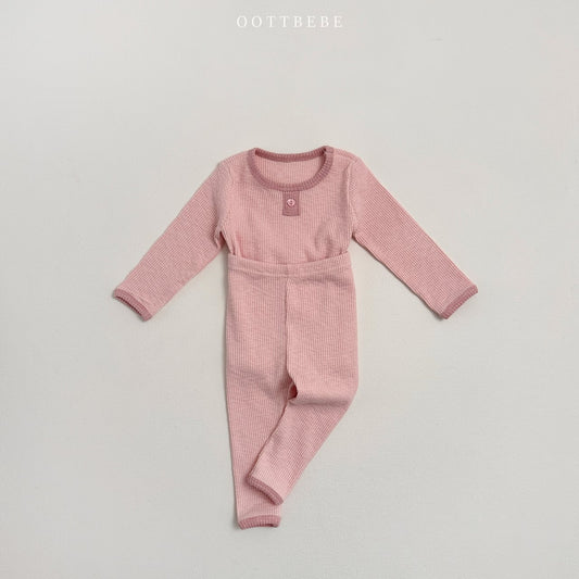 Peach Love Home Wear Set [Pink/XS(1-2yr)]