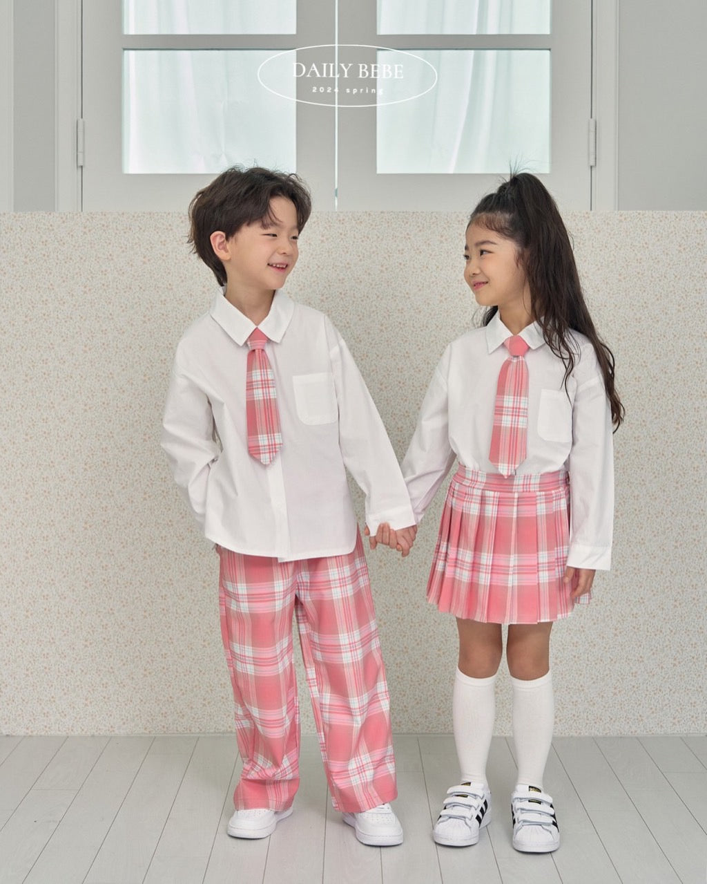 School Pants [Pink,Blue/JS(7-8yr)]