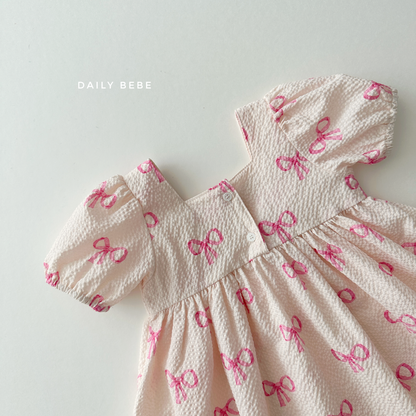 [Daily Bebe] Ribbon Square Dress