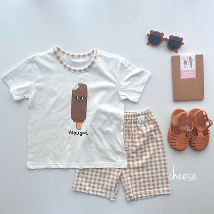 [Cheese] Ice Cream Home Wear Set