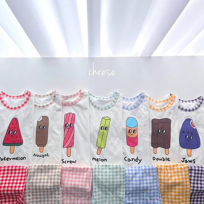 [Cheese] Ice Cream Home Wear Set