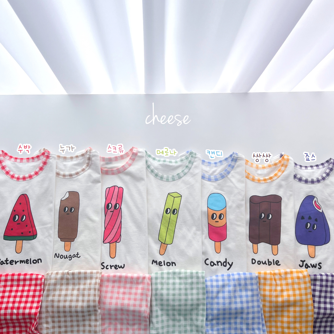 [Cheese] Ice Cream Home Wear Set