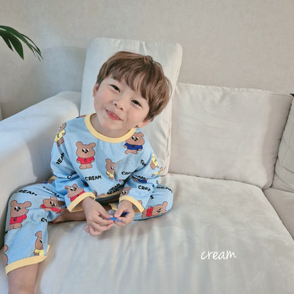 [Cream] Cotton Loose Fit Home Wear Set