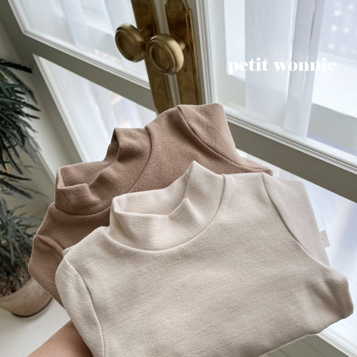 Half Turtleneck Home Wear Set [Ivory/XL(5-6yr)]