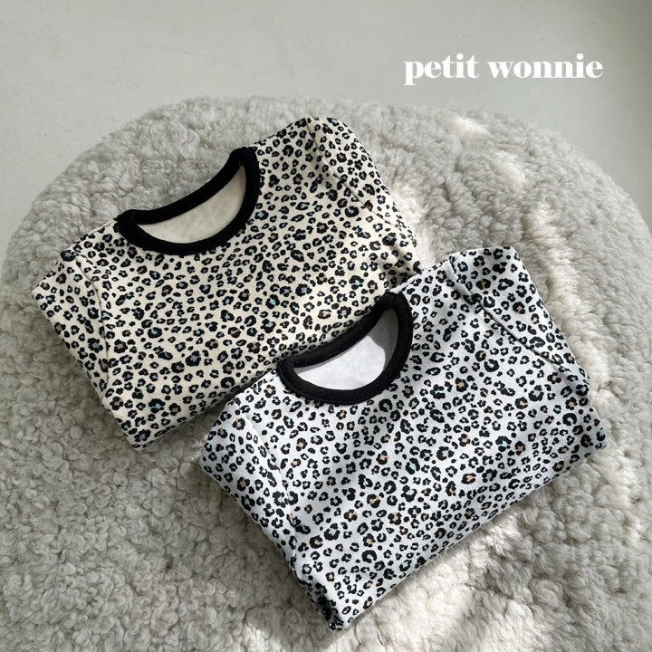 Leopard Home Wear Set [Grey/L(4-5yr)]